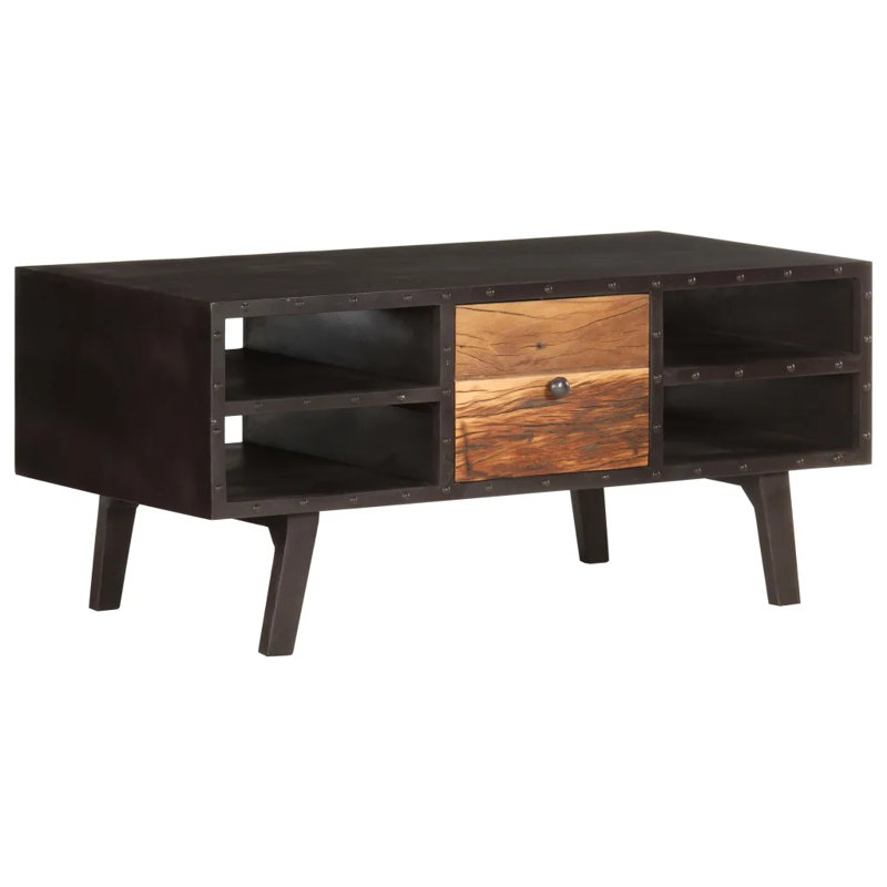 Kilkenny Solid Wood Four Leg Coffee Table with Storage