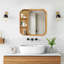 Armoire à miroir murale avec tablettes de rangement, miroir à pharmacie pour divers espaces