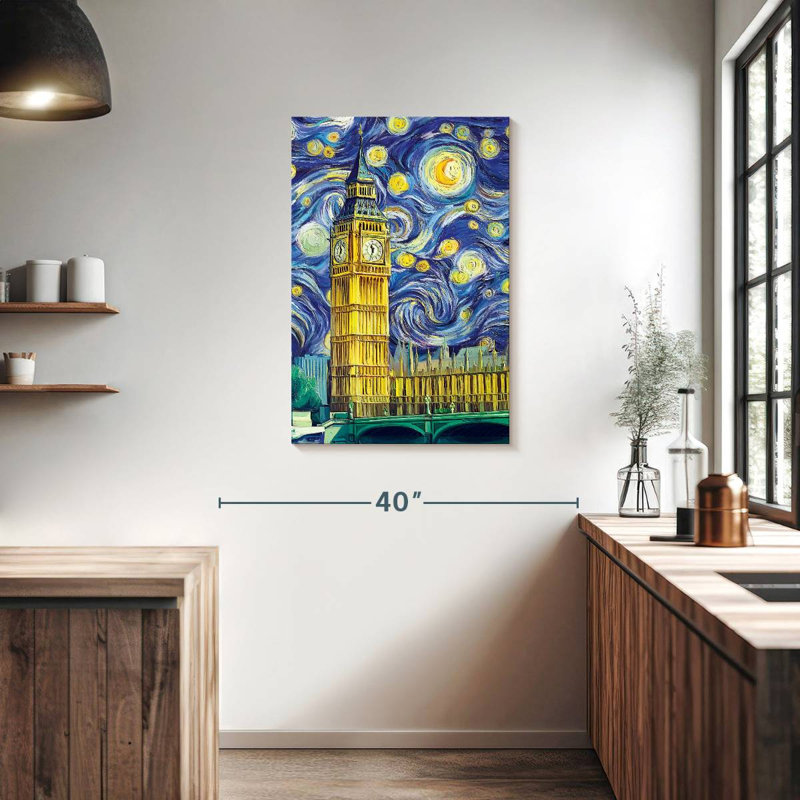 Aime Big Ben Starry Night, 36" H x 24" W