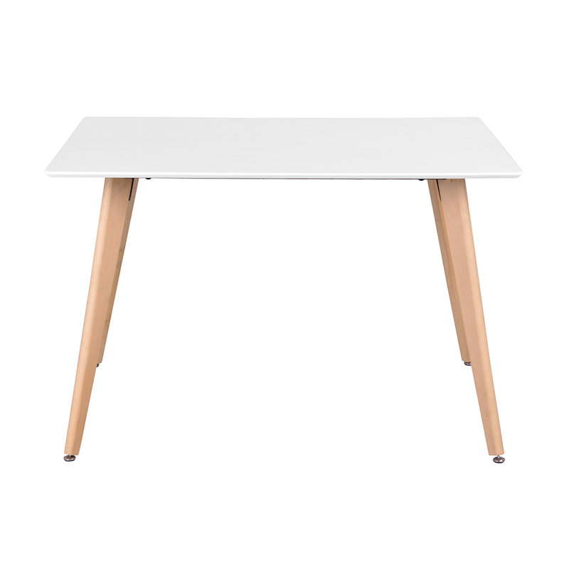 Durflinger Solid Wood Base Dining Table, White, 29.5" H x 31.5" L x 47.2" W