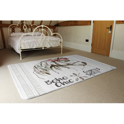 Dodson Floral Shag Area Rug