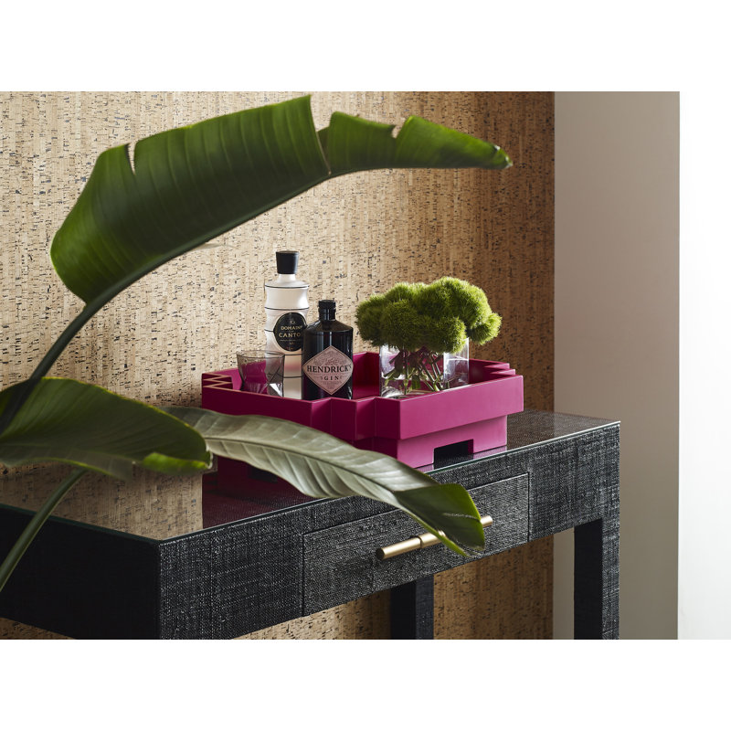 Japandi Wood Decorative Tray, White