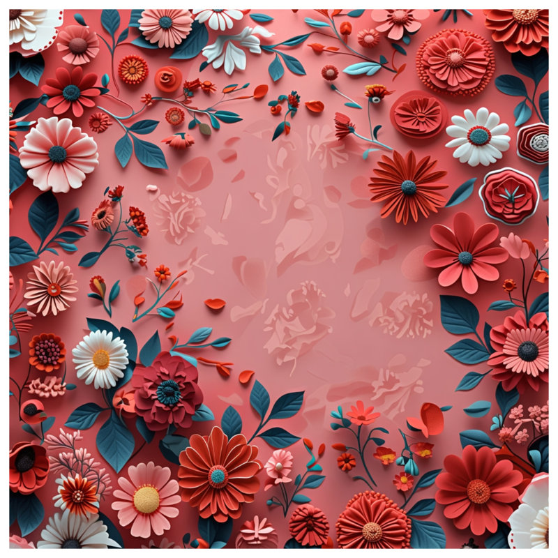 Édredon floral avec literie bohémienne, Lit simple