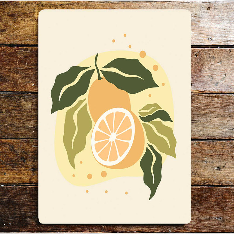 Food & Beverage Wall Decor on Metal, 60cm H x 40cm W
