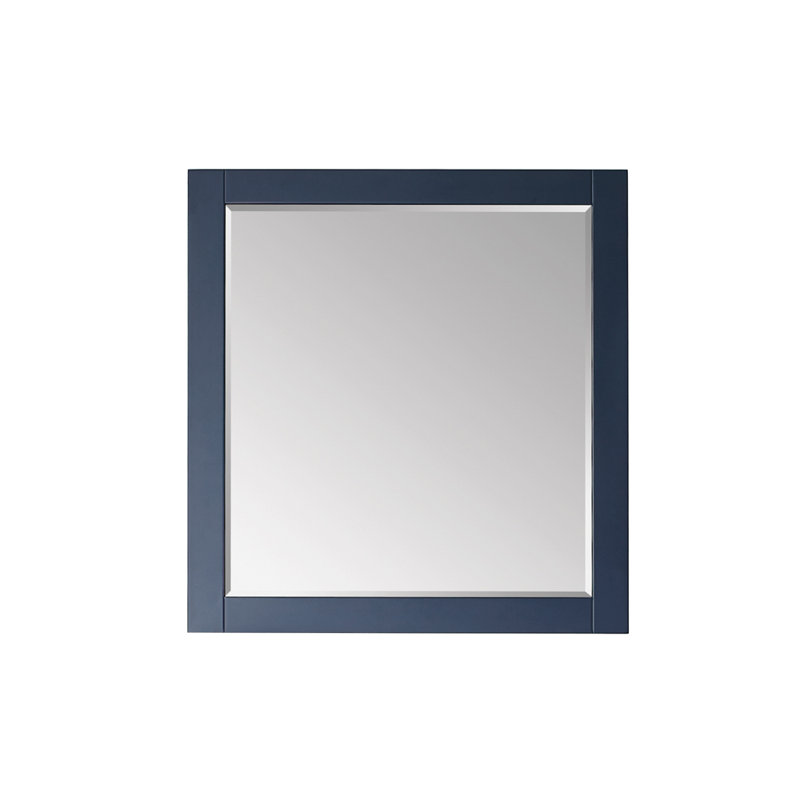 Dominey Wood Wall Mirror, 36" x 34", Royal Green