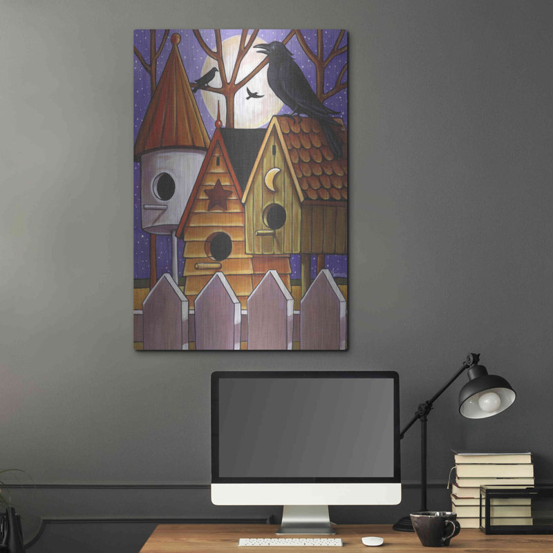 "Moon Crows House" par Cathy Horvath, H 36 po x l 24 po