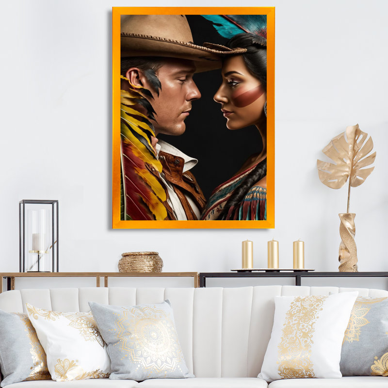 - Impression sur toile, H 32 po x l 24 po x P 1 po, Encadrement doré