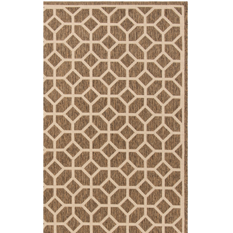 Gaitani Performance Geometric Indoor/Outdoor Area Rug, Square 6'7"