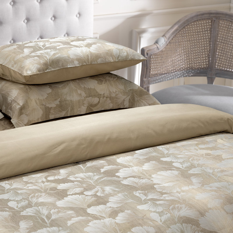 Cleopatra Jacquard by DEA Floral 100% Cotton Duvet Cover, Queen Duvet Cover