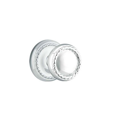 Ensemble de boutons-poussoirs à cylindre simple Emtek avec rosette et bouton de corde Emtek