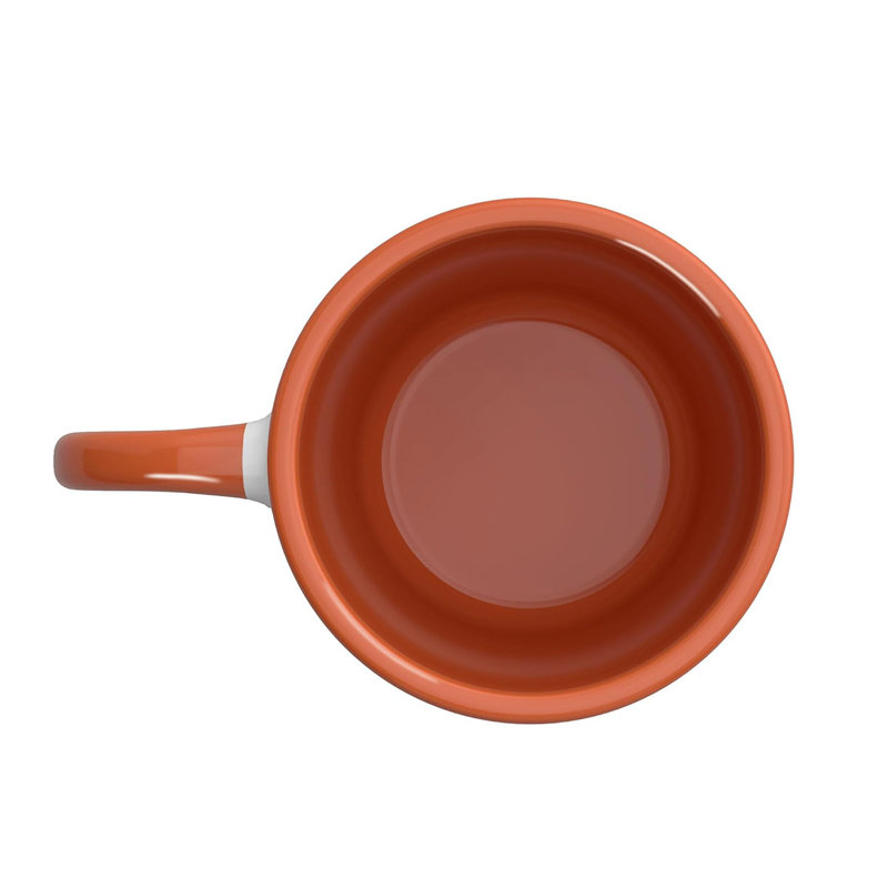Zebra Savanna Sunset Ceramic Mug, 11oz, Orange