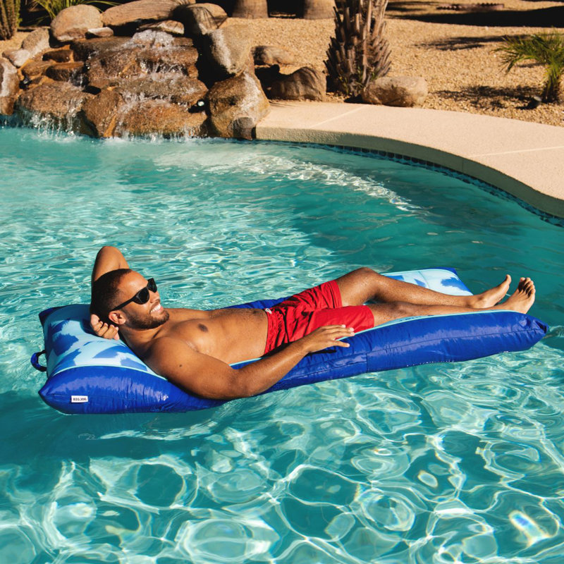 Flotteur et chaise longue Big Joe Kona, Pinceau bleu