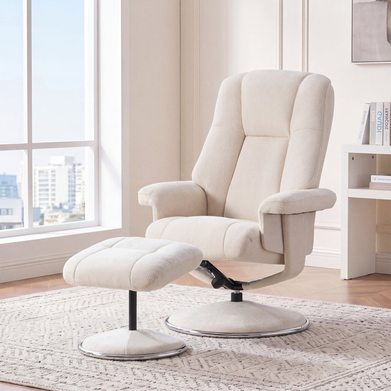 78cm Wide Chenille Swivel, Beige