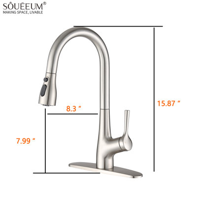 Pull Down Single Handle Kitchen Faucet