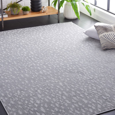Pattern And Solid Performance Abstract Rug