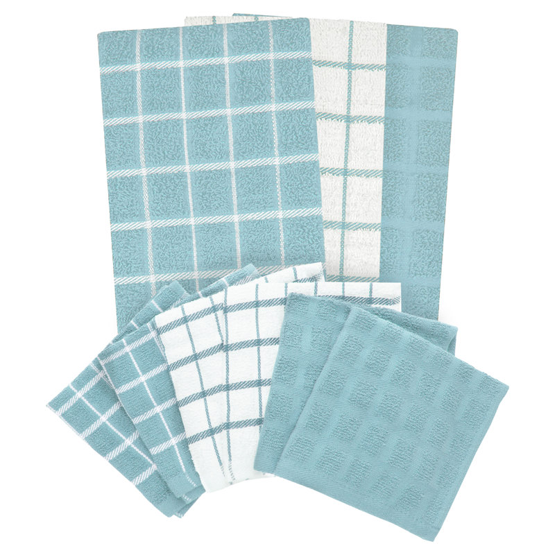 Cotton Kitchen Towel Linen Set, Dew