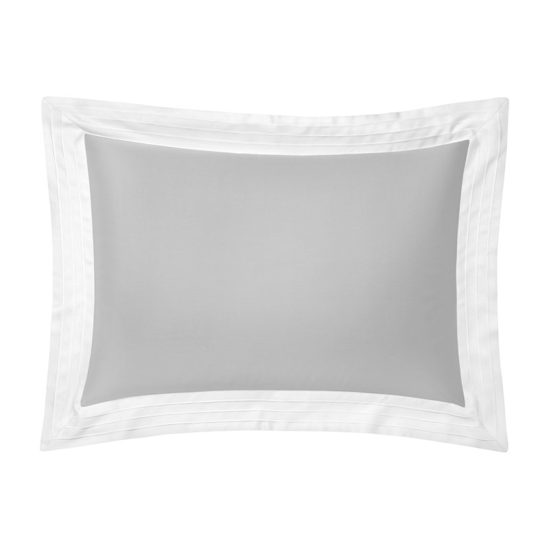 Eden Sham, Standard, Snow White/Creamy Ecru