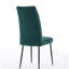 Chaise de salle à manger réglable en velours vert