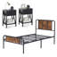 Ensemble de chambre avec lit plateforme 3 pièces Kempst-537133072-537133074
