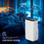 Déshumidificateur intelligent 80 chopines avec contrôle tactile, double drainage, 500 Pi. Couverture