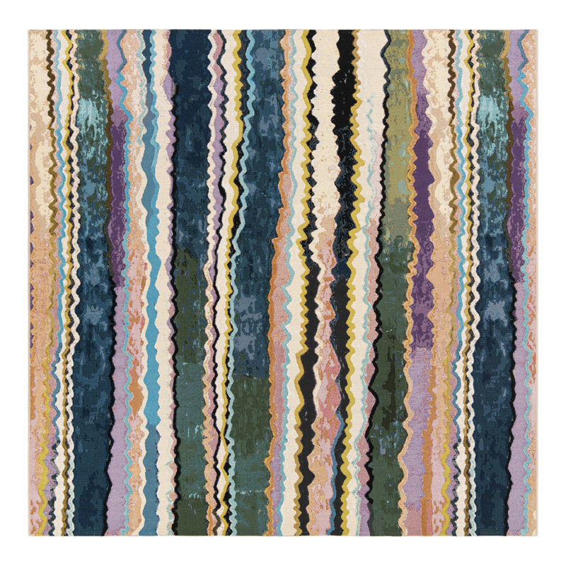 Core Hower Indoor/Outdoor Area Rug, Square 7'10"