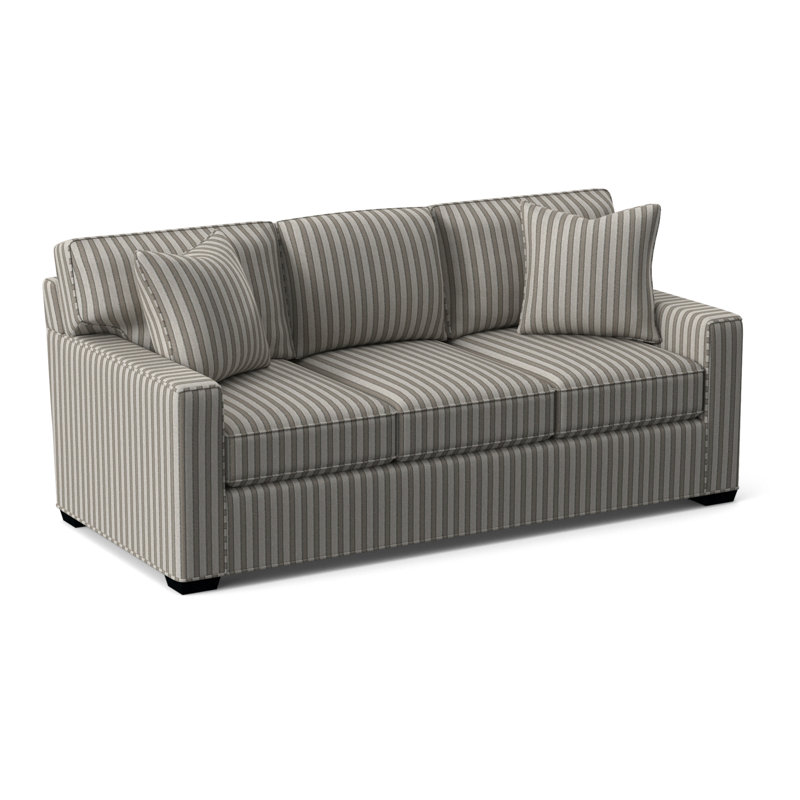 Gramercy Park Sofa, Black Finish, Stone Crypton Performance; 0884-83