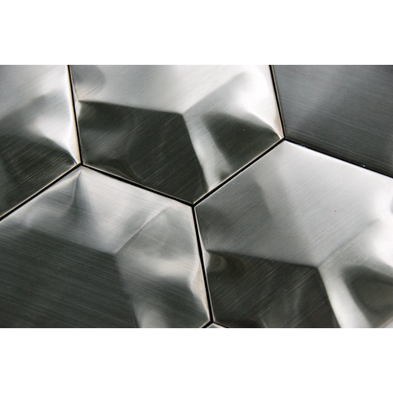 3 in. x 3 in. Honeycomb Tile, Black