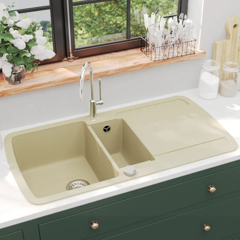 Évier de cuisine vidaXL, Beige