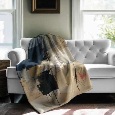 Ink Blue Art - 1 Piece Premium Blanket