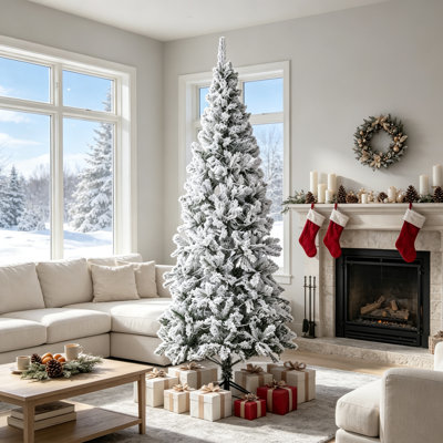 Arbre de Noël artificiel enneigé 6 pi