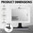 Fogless Vanity Shower Mirror with 360-Degree Adjustable Bracket-13753430