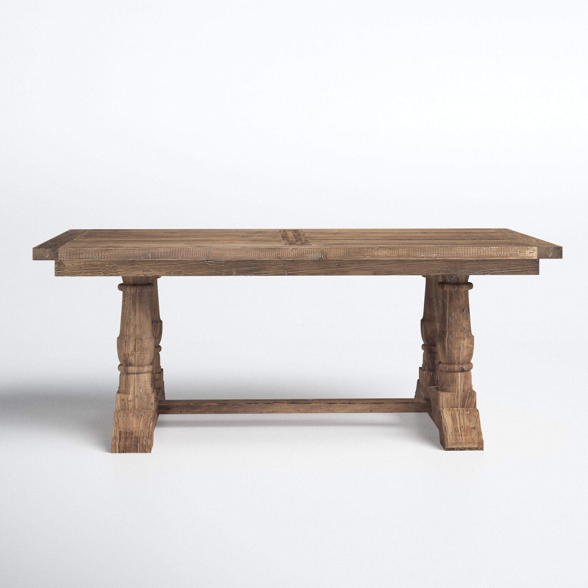 Joss & Main Raleigh 76'' Solid Wood Trestle Dining Table & Reviews ...