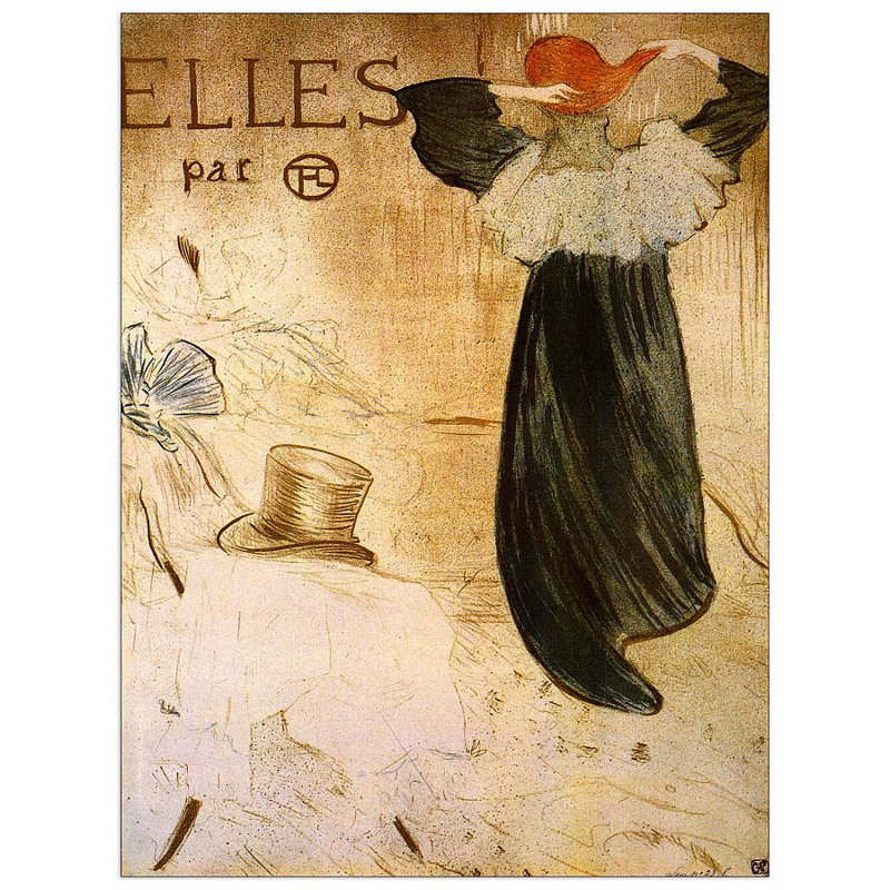 Henri De Toulouse-Lautrec - Wrapped Canvas Painting, 80cm H x 60cm W x 1.8cm D