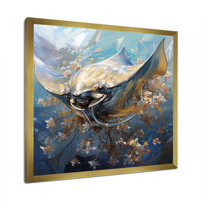 Manta Ray Dance 2 - Coastal Animal Wall Art