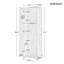 Garde-manger 71,2 po à 2 portes, armoire de coin, armoire blanche, armoire décorative haute, armoire de rangement blanche