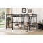 Twin Size Metal Loft Bed with Two Built-in Desks