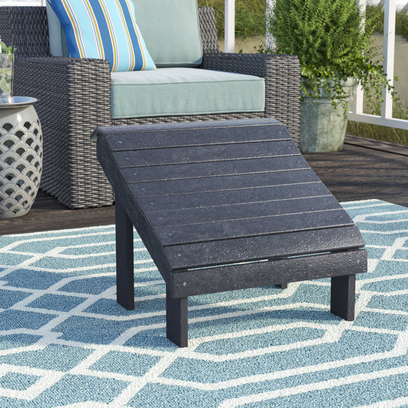 Shay Outdoor Ottoman, Graystone