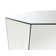 Mirrored Abstract Geometric Coffee Table Silver