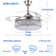 Zahnya 42'' Ceiling Fan with LED Lights