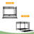 Metal Bunk Bed With Trundle, Black-1595695048
