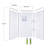 96" H x 48" D Three Panel Shower Surround-73925090