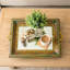 Hand Painted Unique Lattice Metal Tray With Mirror