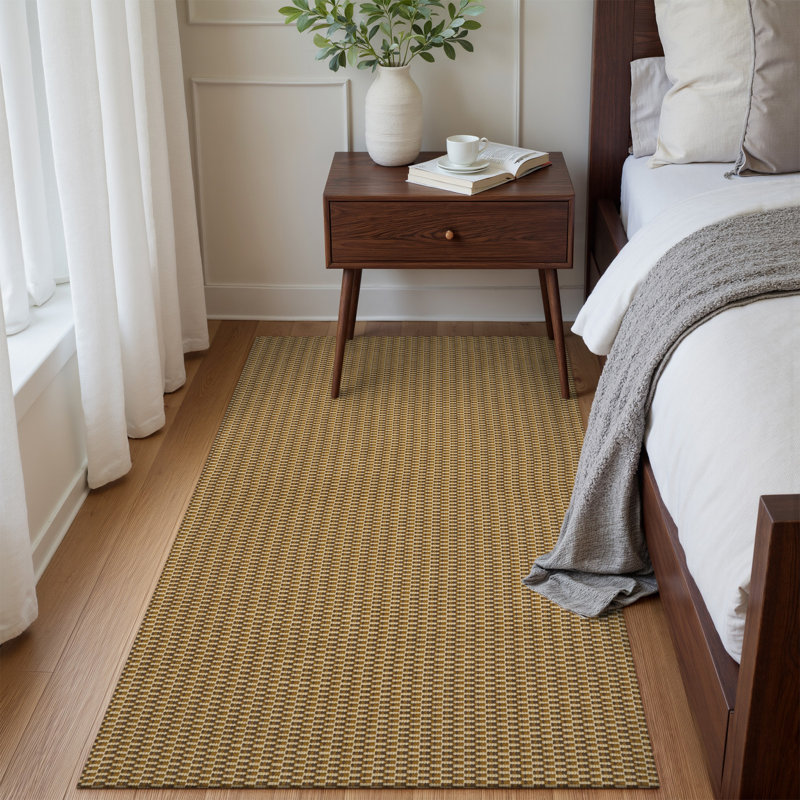  Tapis tissé en coton Carlson , Tapis de couloir 2 pi x 6 pi