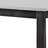 Rectangular Marble Top Counter Height Wooden Table with Trestle Base, Gray