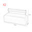 Banc de café de style moderne