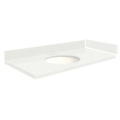Madison 34'' Granite Single Bathroom Vanity Top with Sink