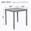 Table de salle à manger en bois carrée, table de cuisine pour petit espace, table de comptoir pour 4 personnes, gris, Only The Table-450007338-450007342