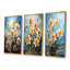 «Daffodil Bloom Sunshine - Daffodils», ensemble de 4 reproductions d'art sur toile-1927412991-1927412982