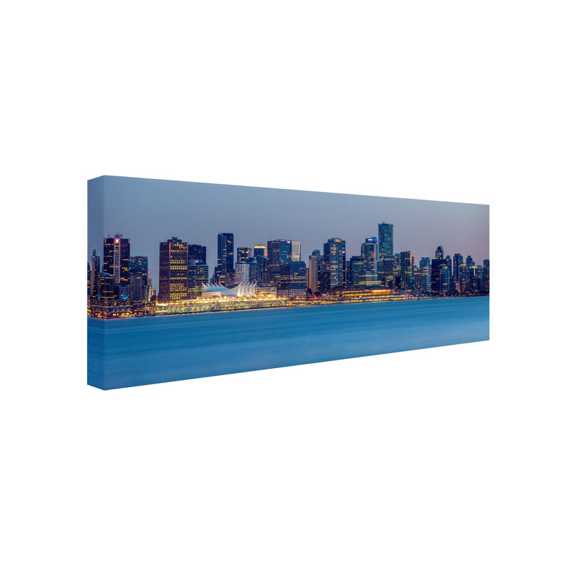 «Vancouver Panorama», reproduction de photo sur toile tendue, H 8 po x l 19 po x P 2 po