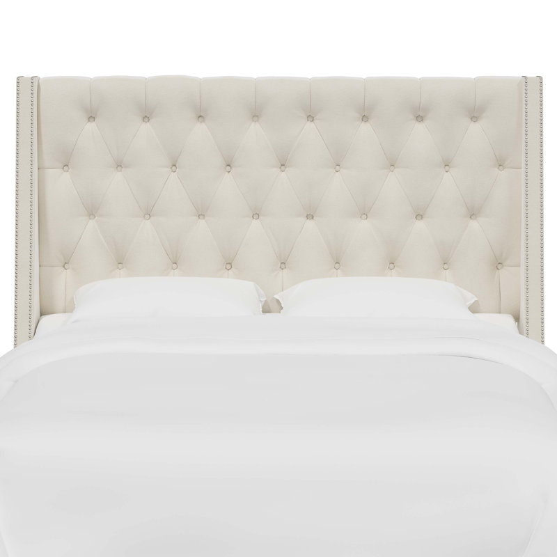 Crosston Upholstered Headboard, Classic Pearl Performance Velvet, Full, Velvet